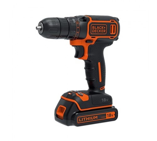 Дрель-шуруповерт аккумуляторная BLACK+DECKER BDCDC18KB