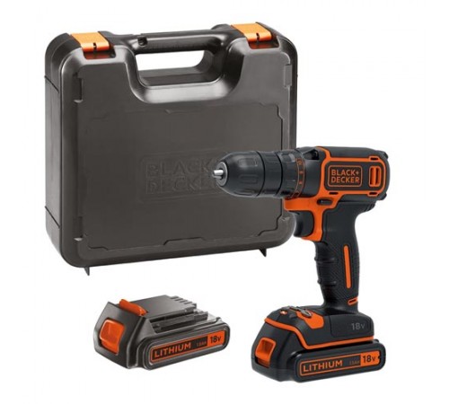 Дрель-шуруповерт аккумуляторная BLACK+DECKER BDCDC18KB