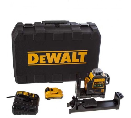 Лазерний нівелір, що самовирівнюється 3-х площинний DeWALT DCE089D1G