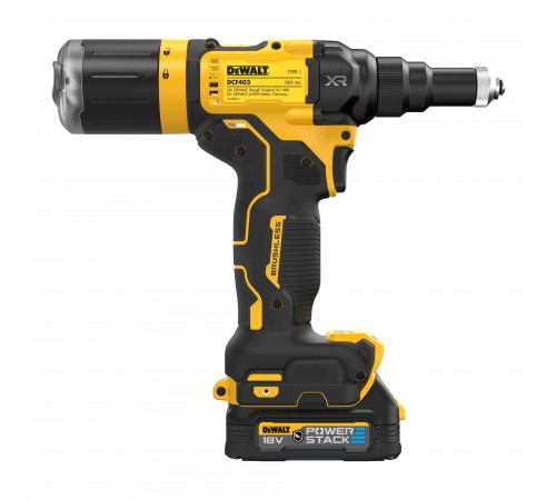 Заклёпочник аккумуляторный бесщёточный DeWALT DCF403E1GT