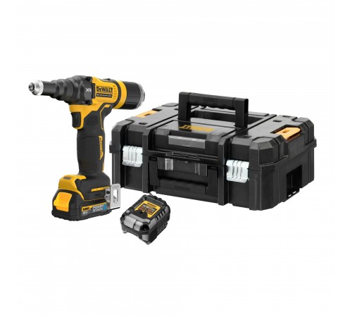 Заклёпочник аккумуляторный бесщёточный DeWALT DCF403E1GT