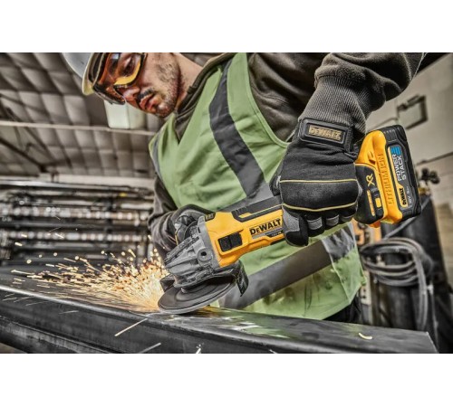 Акумуляторна кутова шліфувальна машина (болгарка) DeWALT DCG405H2T