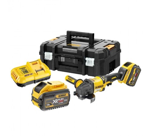 Угловая шлифмашина аккумуляторная бесщеточная Dewalt DCG418X2