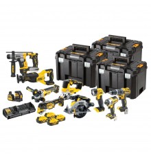 Набір з десяти акумуляторних інструментів DeWALT DCK1012P4T