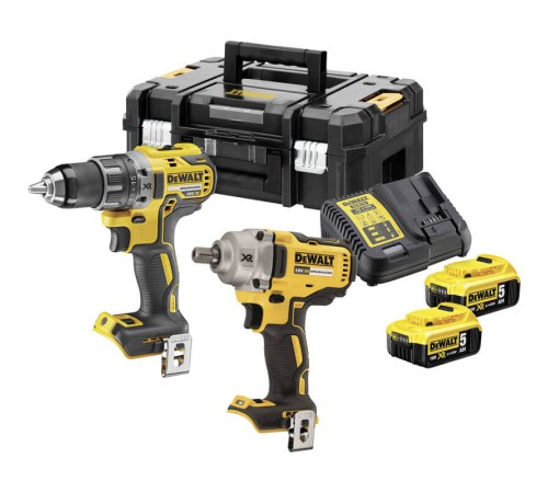 Набір із двох інструментів із безщітковим двигуном DeWALT DCK2077P2T