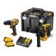 Набір із двох акумуляторних безщіткових інструментів DeWALT DCK2102L2T