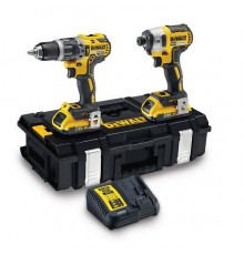 Набір DeWALT DCK266D2 з двох інструментів з безщітковим двигуном, ударний дриль-шуруповерт DCD796 та ударний шуруповерт DCF887