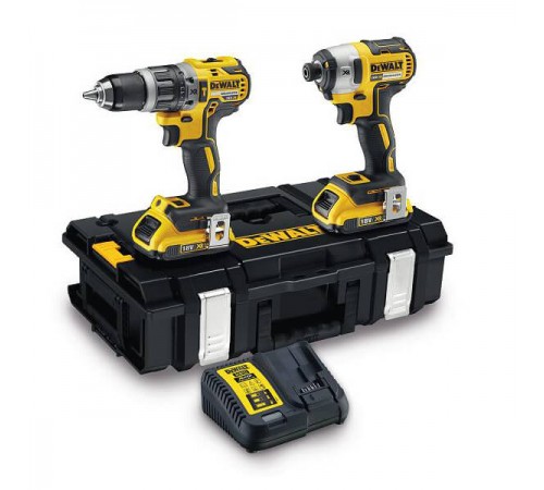 Набір DeWALT DCK266D2 з двох інструментів з безщітковим двигуном, ударний дриль-шуруповерт DCD796 та ударний шуруповерт DCF887