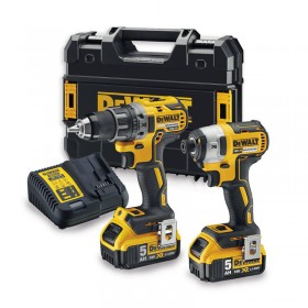 Набор DeWALT DCK268P2T из двух инструментов с бесщеточным двигателем, дрель-шуруповерт DCD791 и ударный шуруповерт DCF887