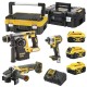 Набір із трьох інструментів безщіткових DeWALT DCK305P3T