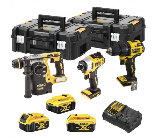 Набір з трьох безщіткових інструментів DeWALT DCK377P3T