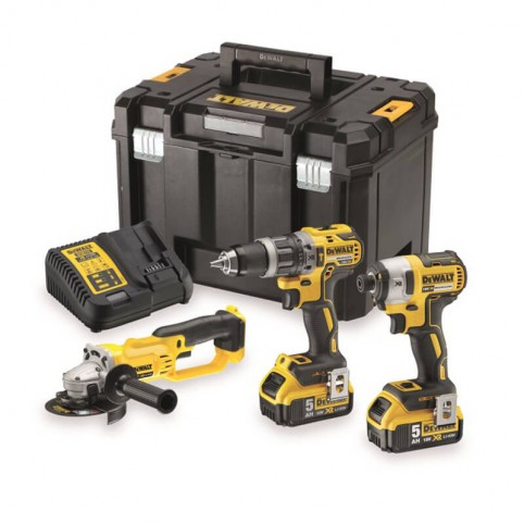 Набор из трех инструментов с бесщеточным двигателем DeWALT DCK383P2T