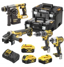 Набір з чотирьох безщіткових інструментів DeWALT DCK422P3T