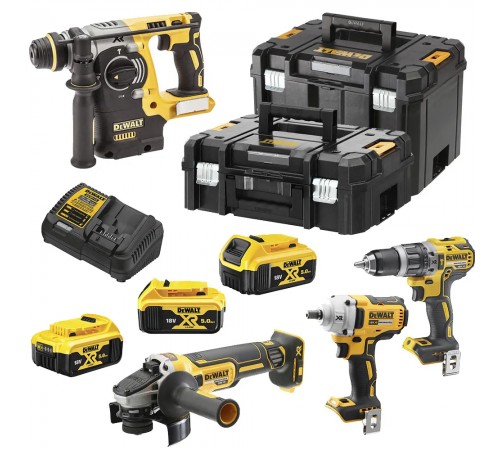 Набор из четырех инструментов бесщёточных DeWALT DCK428P3T