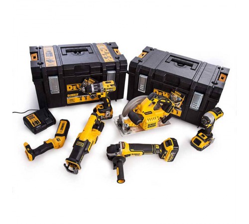 Набір із шести безщіткових інструментів DeWALT DCK623P3