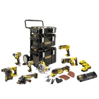 Набор из восьми аккумуляторных бесщеточных инструментов DeWALT DCK853P4