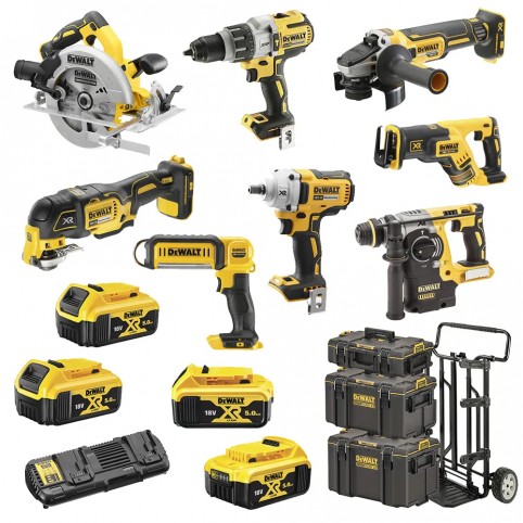 Набор из восьми инструментов бесщёточных DeWALT DCK856P4