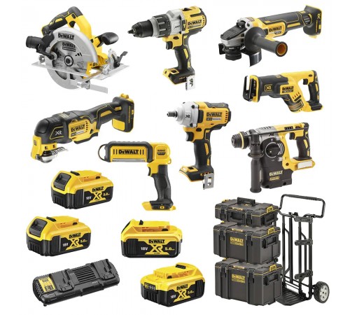 Набір з восьми безщіткових інструментів DeWALT DCK856P4