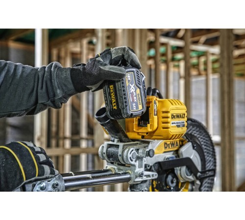 Пила торцювальна акумуляторна безщіткова DeWALT DCS727T2