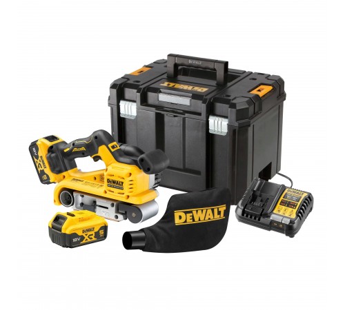 Шліфмашина стрічкова акумуляторна безщіткова DeWALT DCW220P2