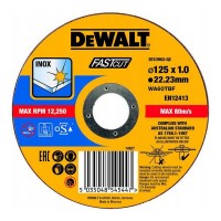 Круг отрезной по металлу INOX FASTCUT 125 х 1 х 22.23 мм DeWALT DT43902