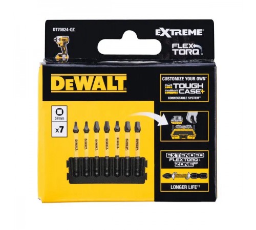 Кассета c битами FlexTorq DeWALT DT70824