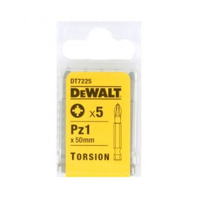 Комплект торсійних бітів Pz1 50мм Extra Grip DeWALT DT7225