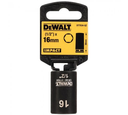 Головка торцева коротка ударна IMPACT DeWALT DT7534