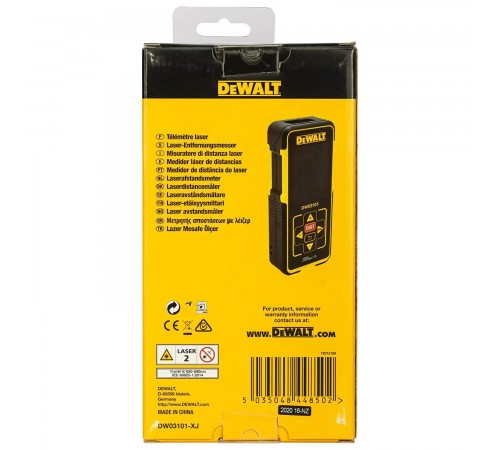 Далекомір лазерний DeWALT DW03101