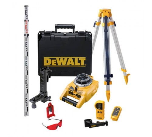 Лазерний нівелір ротаційний DeWALT DW075PK