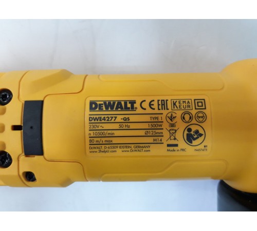 Кутова шліфувальна машина-болгарка DeWALT DWE4277