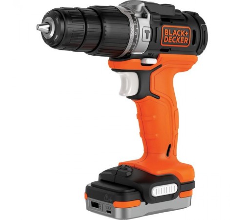 Дрель-шуруповерт ударная Black+Decker GoPak BDCHD12S1