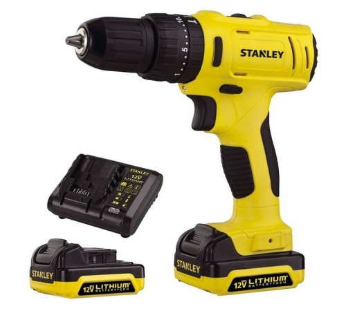 Дриль-шуруповерт акумуляторний STANLEY SCD121S2K