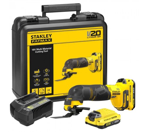 Многофункциональный инструмент аккумуляторный STANLEY FATMAX SFMCE500D2K