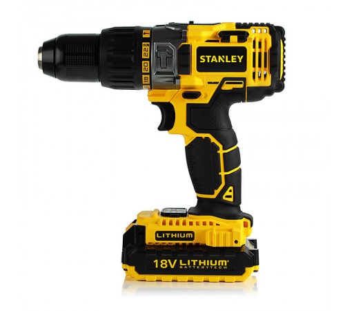 Дрель с ударом-винтоверт STANLEY STDC18LHBK